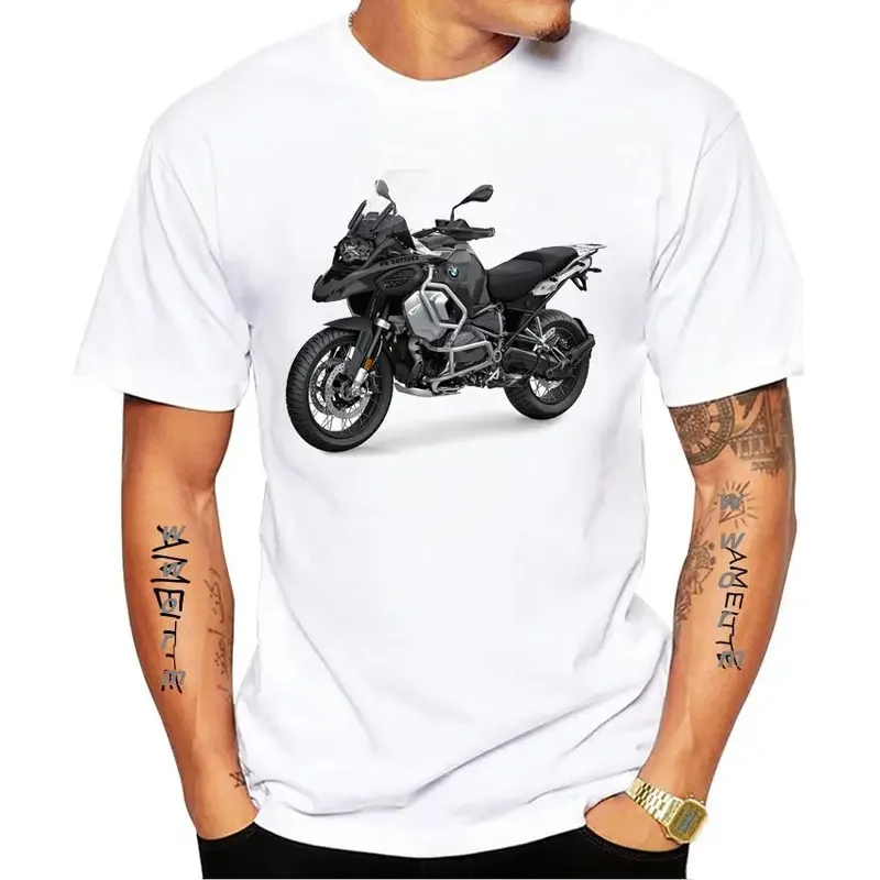 Drive The Classic R1250 GS Adventure GS Motorcycle Design T-Shirt New Men Short Sleeve White Casual Tops Moto Sport GS Boy Tees