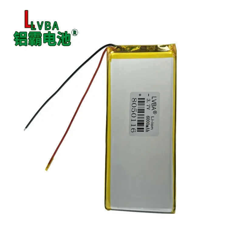 Bateria de lítio 3,7V 6000MAH 80501167949116   bateria de controle remoto UAV de energia móvel