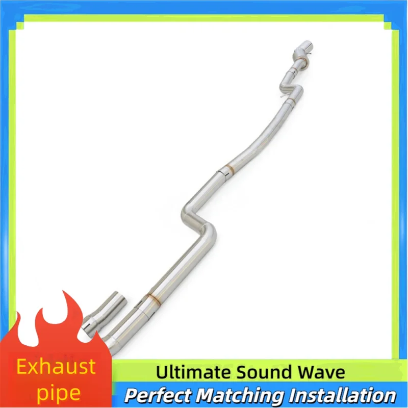 Custom 3.5-inch Cat-back Exhaust Pipe for BMW M340 M340i 3.0T 2019-2025 Stainless Steel Straight-through Racing Car Upgrade