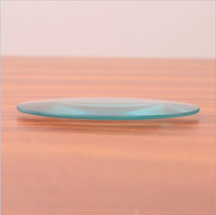 127mm Large Desktop Magnifying Galss Bi-convex  Lens Focal Length  400mm Double Convex Galss Lens for DIY Phone Projector