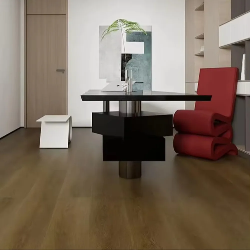 إصدار مخصص 4 مم 5 مم 6 مم SPB أرضيات بلاستيكية حجرية أرضيات خشبية مقاومة للماء مع نسيج سطح مسطح #1