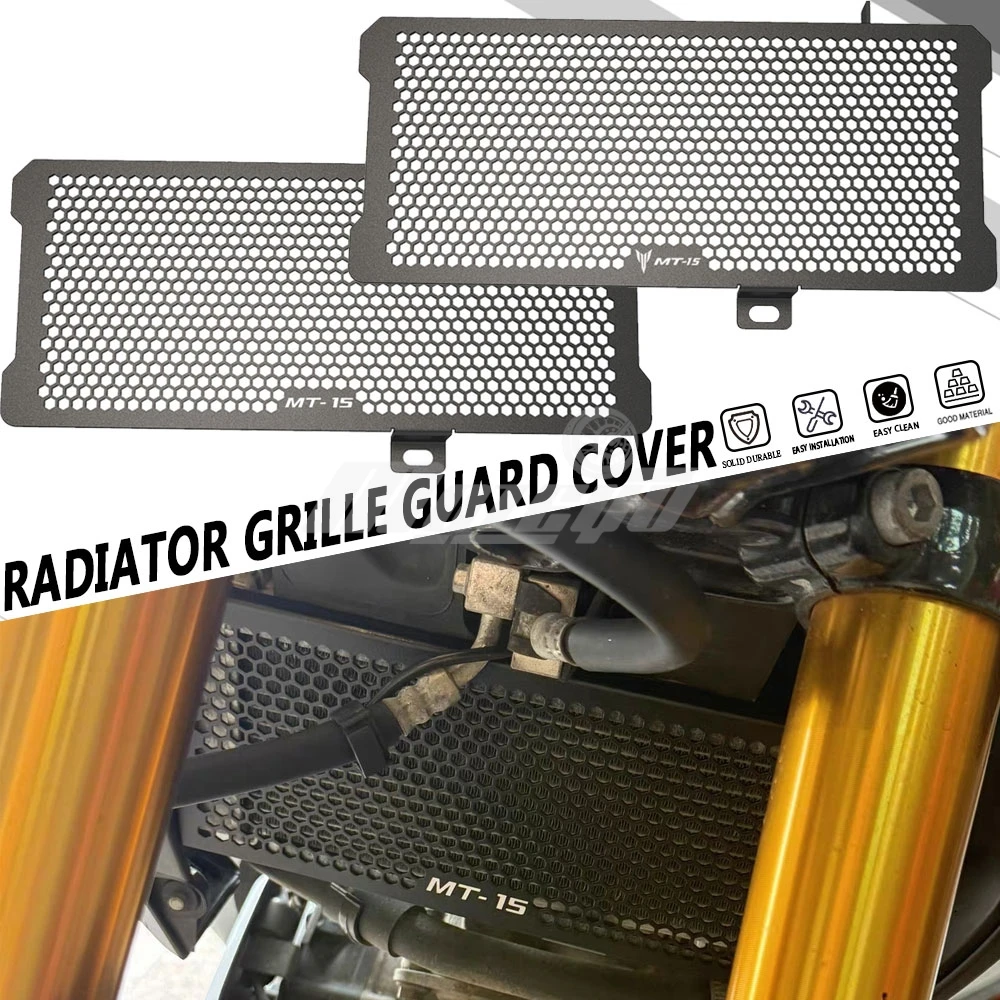 Motorcycle Radiator Grille Guard Cover FOR YAMAHA MT-15 MT15 V1 V2 MT 15 M-SLAZ150 M Slaz 150 2018 2019 2020 2021 2022 2023 2024