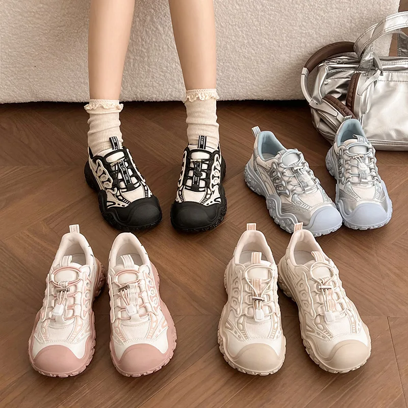 Ladies' Summer Hiking Shoes, Outdoor Sports Breathable and Anti Slip Hiking Shoes Lightweight Camping and Off-road Running Shoes