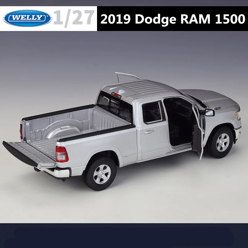 Welly 1/24 Dodge RAM 1500 Alloy Pickup Car Truck Model Diecast Metal Off-road Vehicles Car Model Simulation Collection Kids Gift