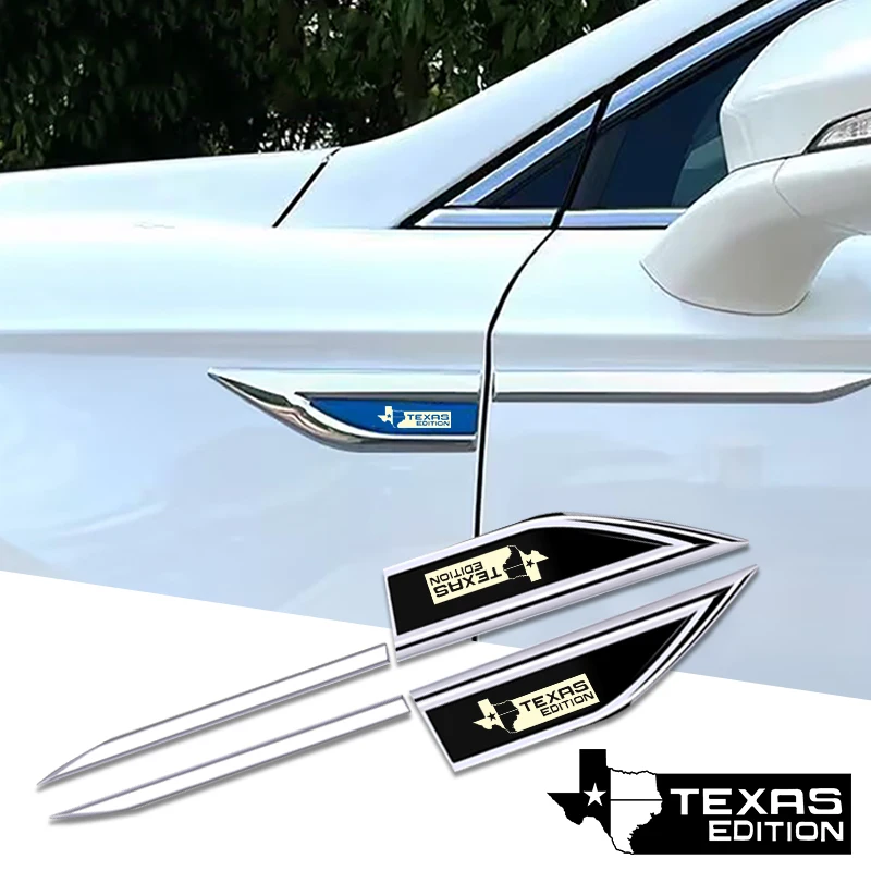 2pcs car accessory Side Doors Blade car stickers car accessories interiors for ford Texas Edition