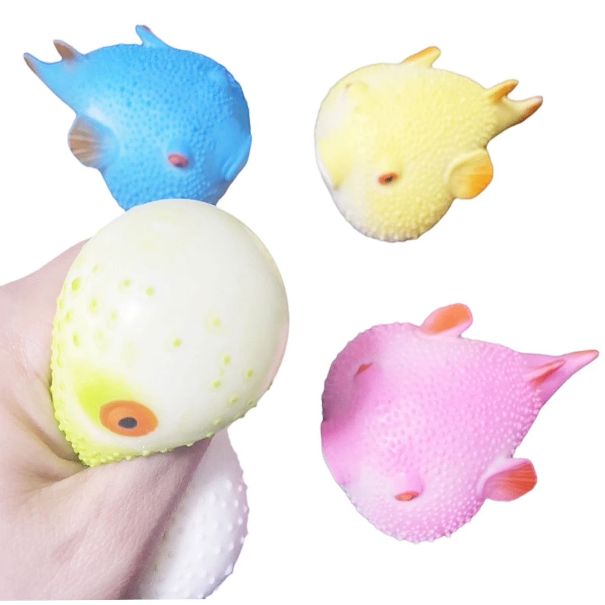 Neue weiche Squishies, Kawaii Fisch-Squishy-Spielzeuge für Kinder, Antistress-Ball, Quetschspielzeug, Partygeschenke, Stressabbau-Spielzeug für Geburtstage