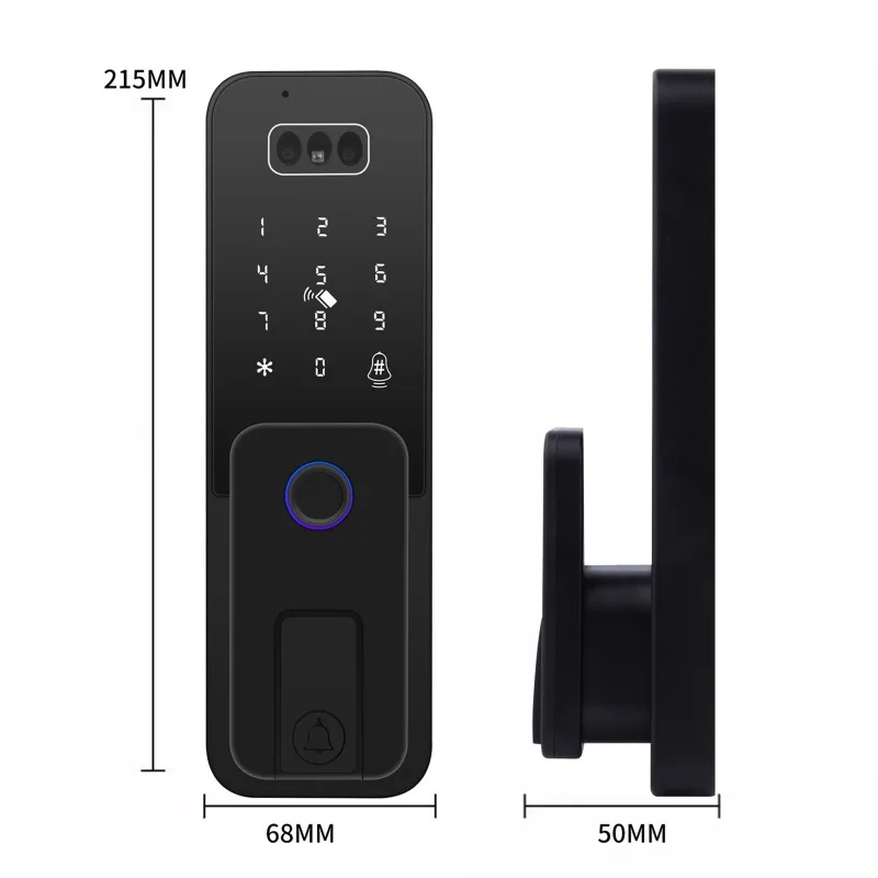 Tuya Waterproof 3D Face Recognition Outdoor Gate Fingerprint Lock App Remote Control Fingerprint Electronic Gate Lock For Home