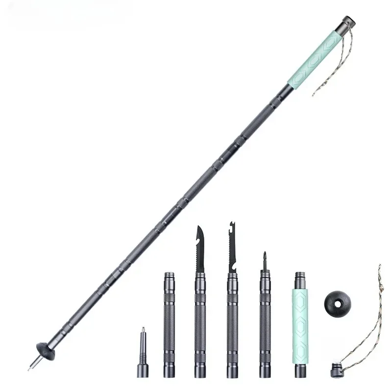 

1 шт. алюминиевые уличные походные противоударные трости телескопические треккинговые альпинистские палки сверхлегкие трости 135 см