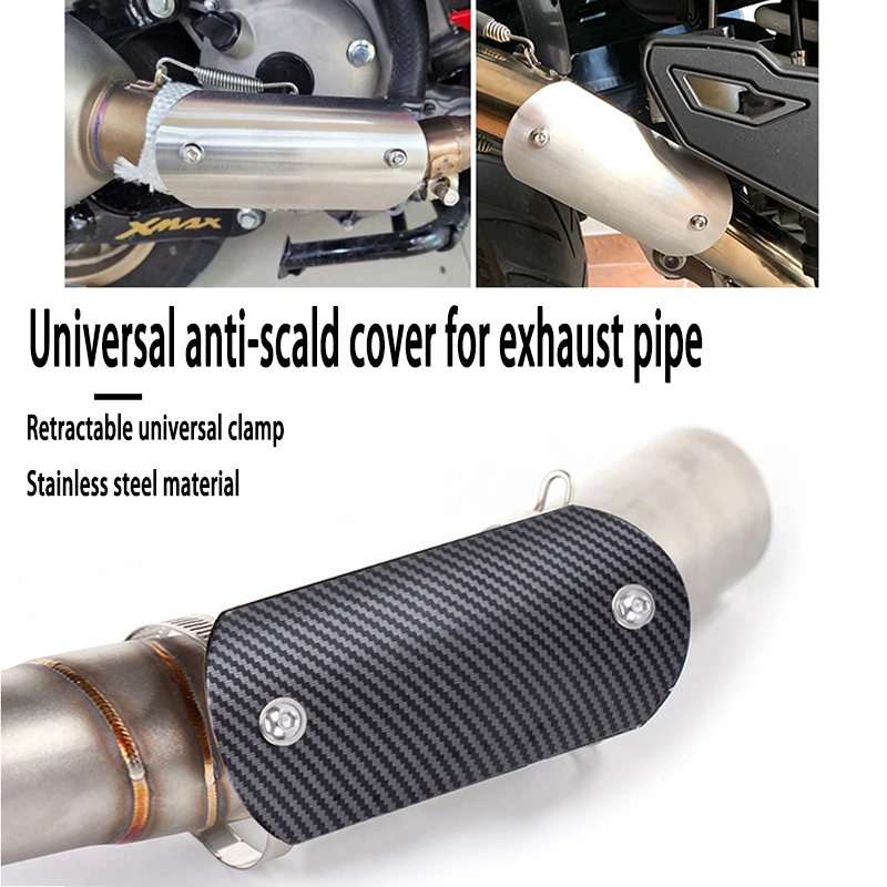 Universal Motorcycle Exhaust Heat Shield Cover Muffler Anti-scald Protector Guard Accessories For Honda Kawasaki Yamaha Suzuki