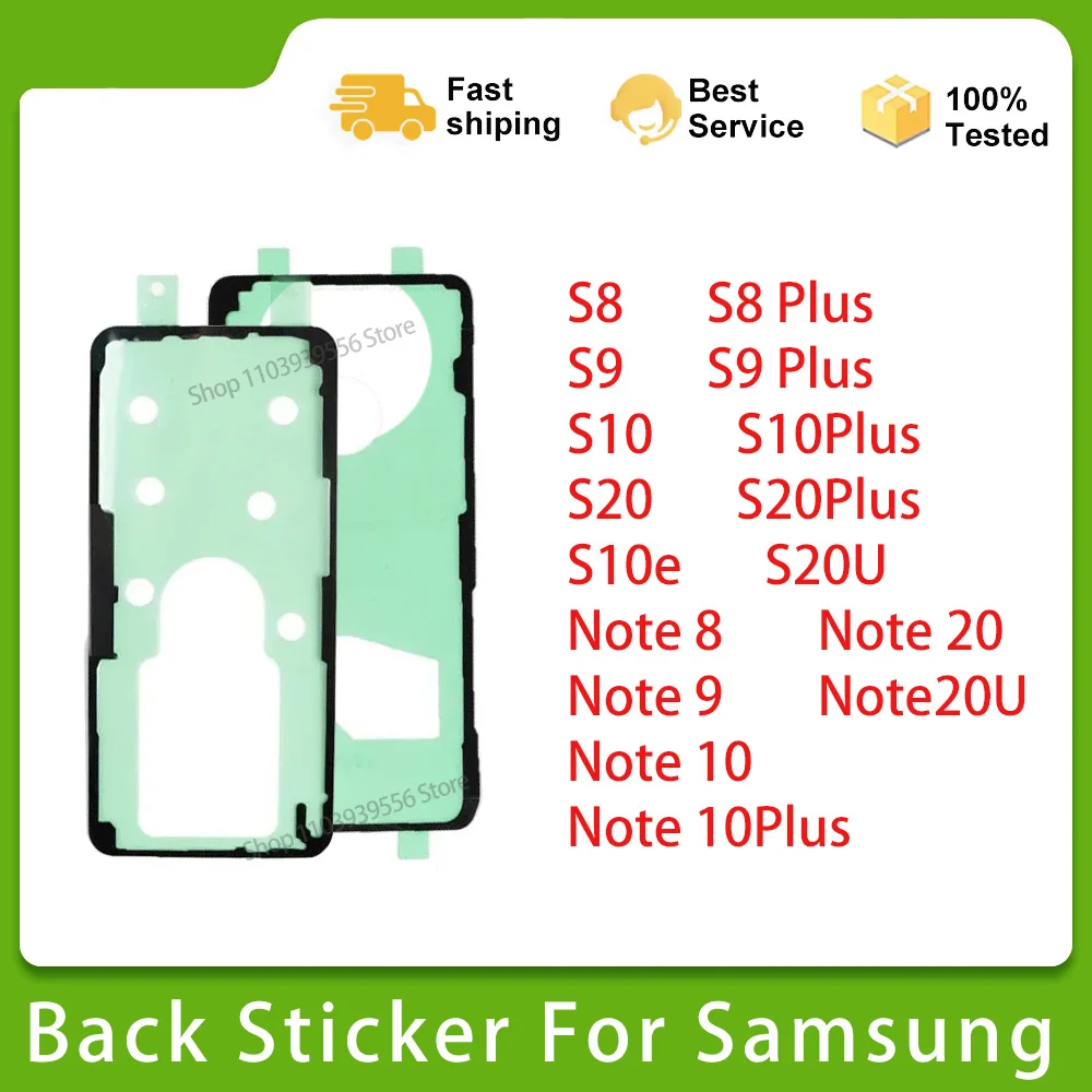 TOP quality Waterproof Back Battery Glass Cover Adhesive For Samsung Galaxy S8 S9 S10 S20 Note 8 9 10 20 Plus Ultra Sticker Glue