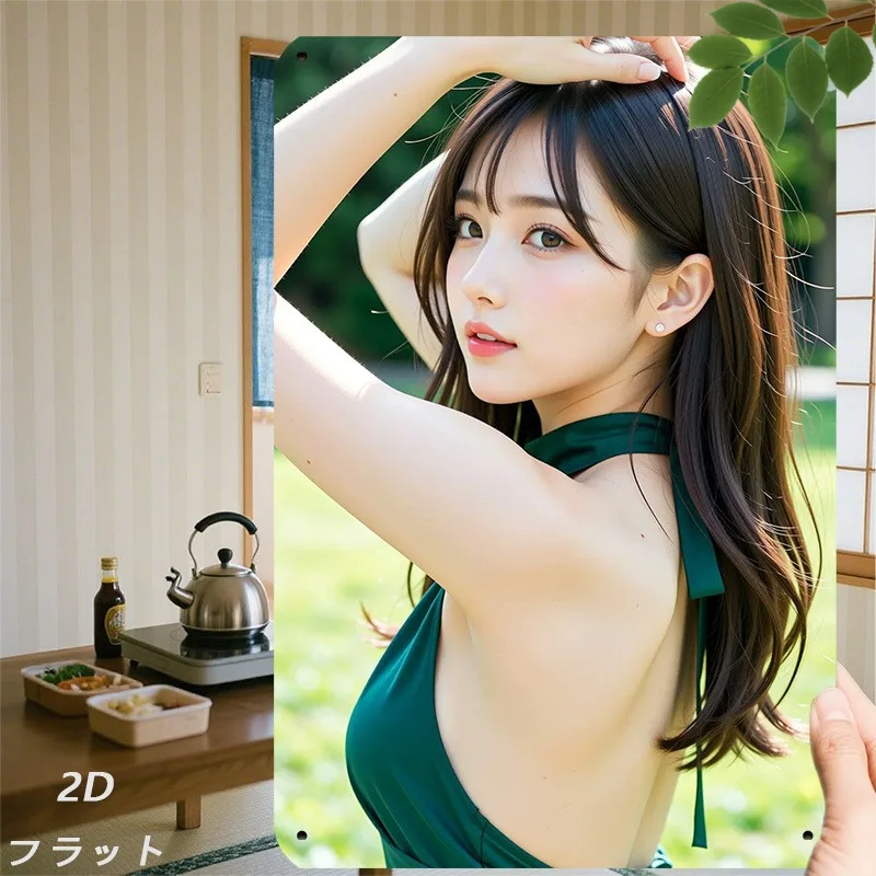 لافتة معدنية فنية جدارية عتيقة - صورة قديمة مقاس 8 × 12 بوصة لديكور المنزل من الحديد العتيق