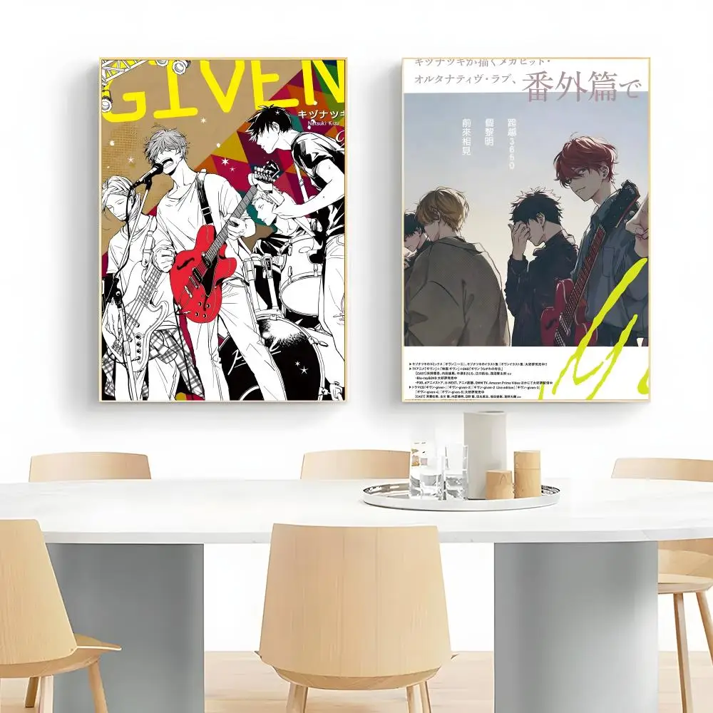 anime heartwarming G-Given Manga Vai R-Receber Poster Wall Art Print Poster Decorative Mural Home Decor Gift Unframed