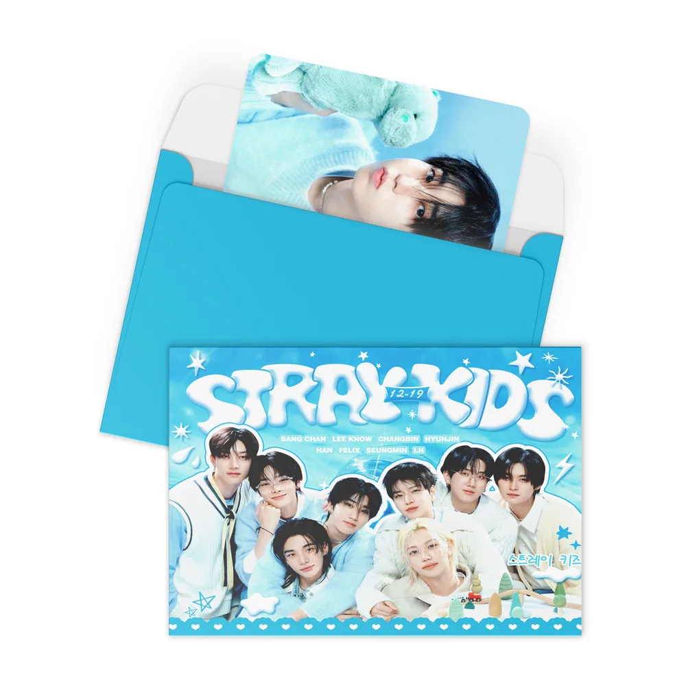SKZOO colección de álbumes straykids tarjeta pequeña tarjeta aleatoria 5 1 paquete de sobre Gacha tarjeta de felicitación estrella LOMO caja ciega paquete de regalo