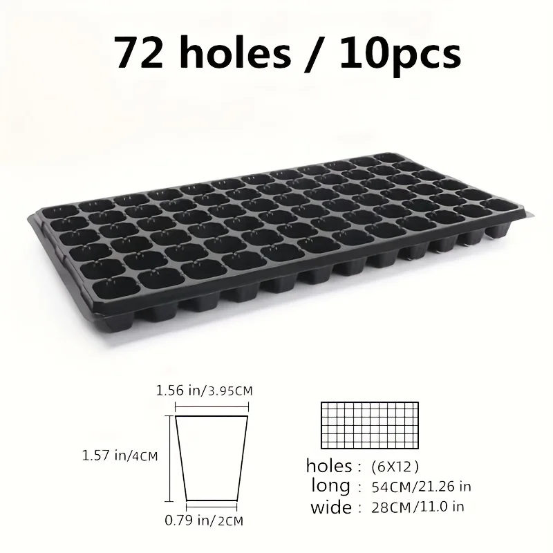 10-20 Nursery Tray Greenhouse Germination Growth Tray For Courtyard Lawn Gardening Planting Nursery Agricultural Plant Use