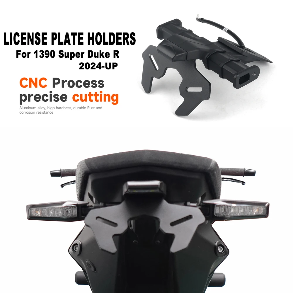 Motorcycle Rear Short Tail Stock License Plate Holder Tailstock Frame Bracket Kit For 1390 Super Duke R 2024-UP