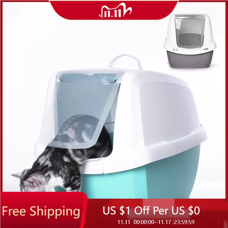 

Training Kit Cat Litter Box Cleaning Bathroom Sterilization Condo Condo Nordic Cage Cat Bedpans Goods Arenero Kitten Accessories