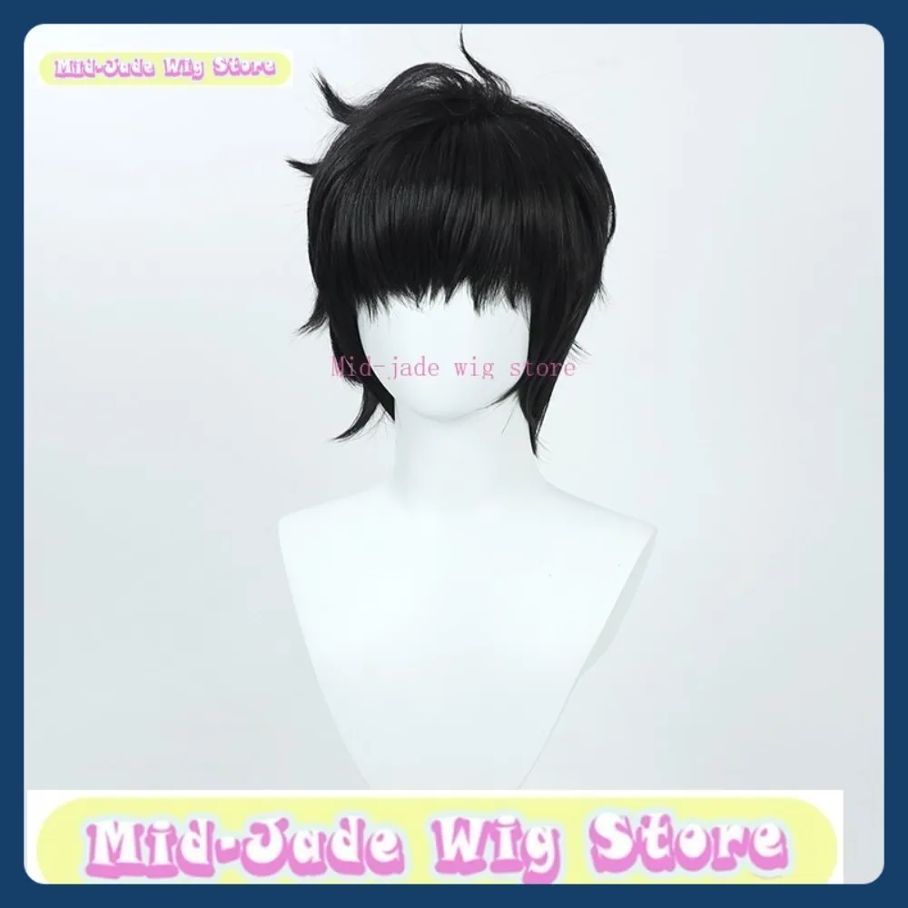 منتصف اليشم شعر مستعار مخزن سولو التسوية سونغ جين وو شعر مستعار تأثيري أنيمي لعبة لعب الأدوار الشعر الاصطناعية هالوين ملابس تنكرية للحفلات الدعائم #4