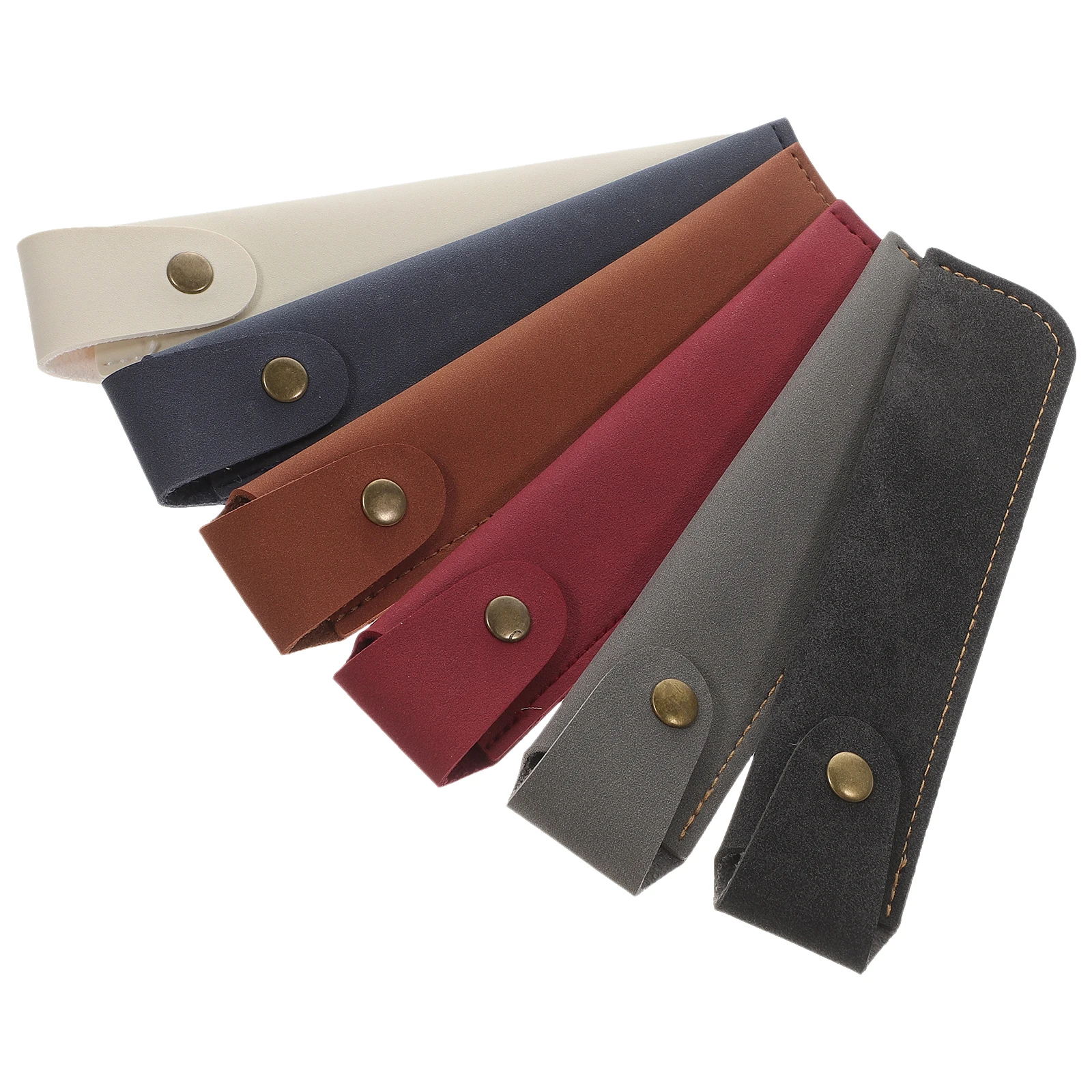 

6 Pcs Notebook Pencil Bag Packaging Set Office Case Protective Pu Holders Sleeve