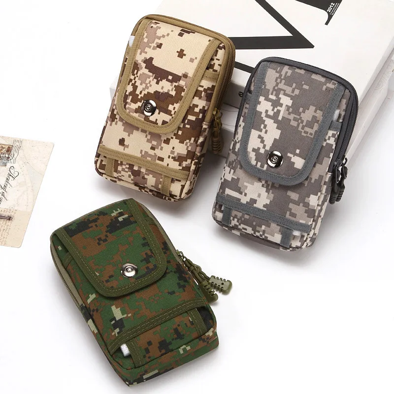 7-inch mobile phone waist bag, wear-resistant Oxford fabric belt waist bag, waist hanging bag for mobile phone storage