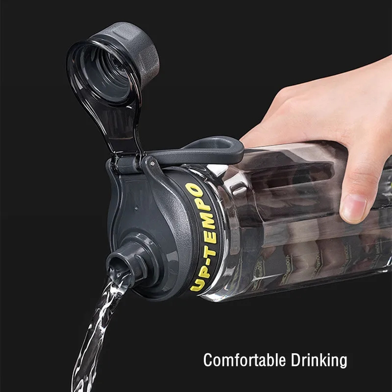 860ML High Quality Tritan Material Water Bottle With Filter Portable Durable Gym Fitness Outdoor Sport Drinking Bottle