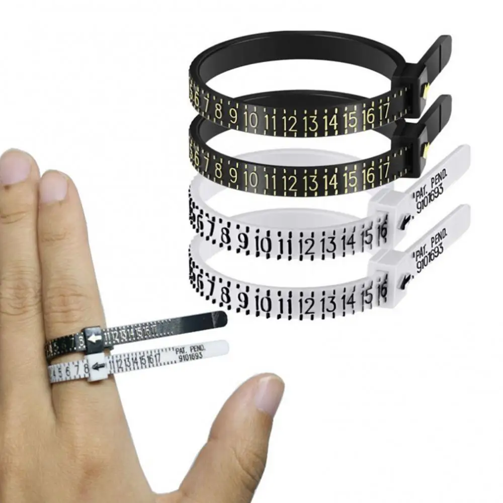 Universal Ring Size Ruler Reusable Accurate US Ring Sizer Gauge Measuring Tool Jewelry Accessories