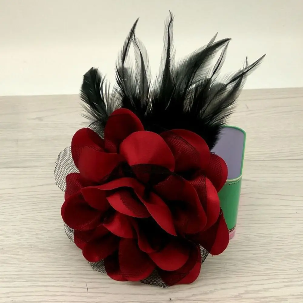 

Fabric Handmade Accessories Large Flower Brooch Suit Sweater Coat Jewelry Badge Accessories Pin Brooch Wedding Party Decor
