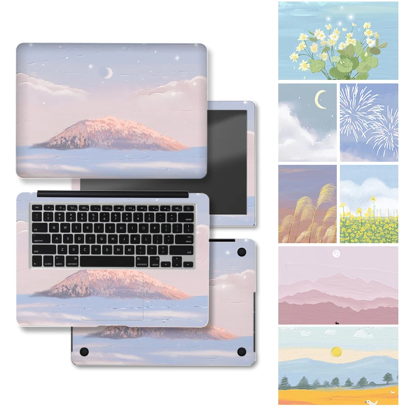 

Oil Painting Cover Laptop Skin Vinyl Laptop Skins Sticker Decorate Decal 11"/12"/13.3"/14"/15.6"/17.3" for MacBook/HP/Lenovo/Msi