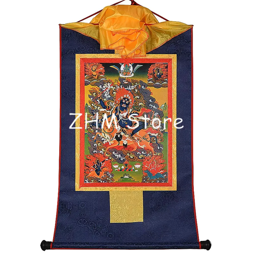 Kurukulla/Ksitigarbha/Auspicious Mother/Eighteen Arhats Gold Print Painted Tibetan Figurine Decorate Hanging Buddhist Thangka