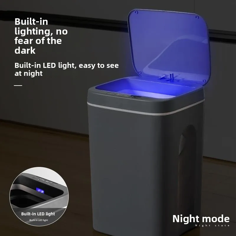 Smart Sensor Trash Can Family Use 2025 New Model Living Room Automatic Lid Opening Kitchen Automatic Packing Air Extraction Bag