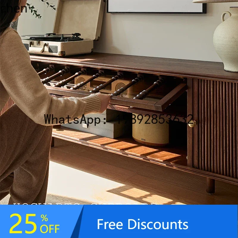 

retro TV cabinet storage locker integrated medium and ancient style new high sense