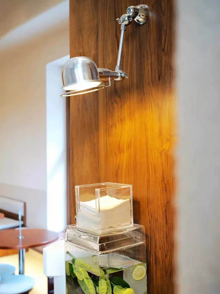 Bauhaus Industrial Nostalgic Coffee Shop Wall Light Nordic Swing Arm Folding Retro Bedroom Vintage Bedhead Wall Light