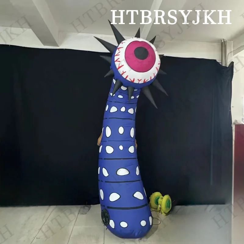 

Inflatable eyeball flower model with white LED lights Halloween alien creature standing monster activity decoration props
