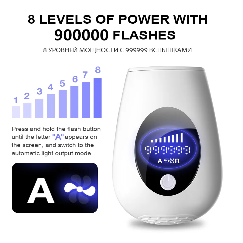 Home Use Mini Portable IPL Laser Hair Removal Machine Painless Permanent Body Hair Remover Device
