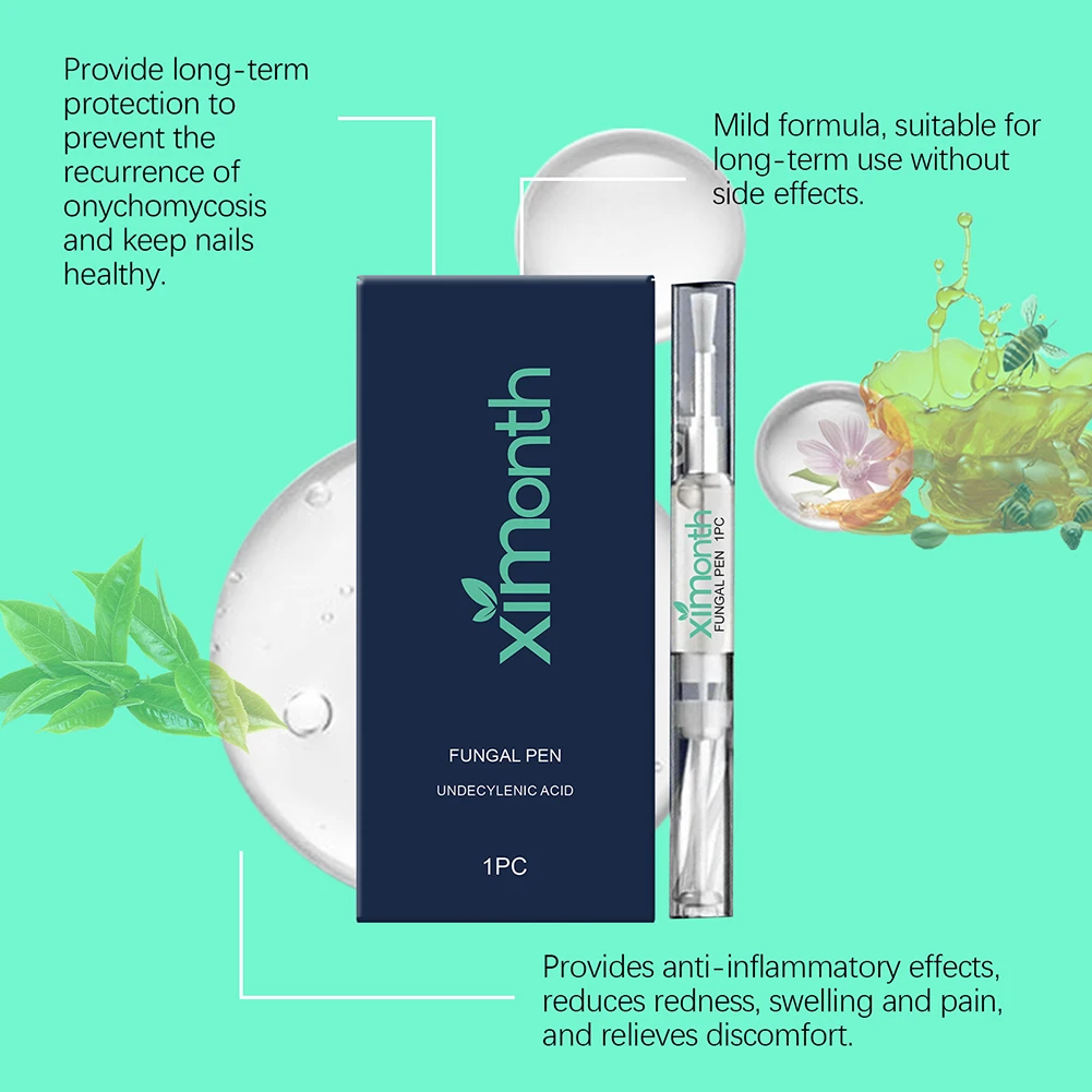 ネイルフンガル修理ペン栄養ダメージトリートメントヘルスソリューションビジルブルシャインストレングスプロモーション毎日のネイルルーチンケア