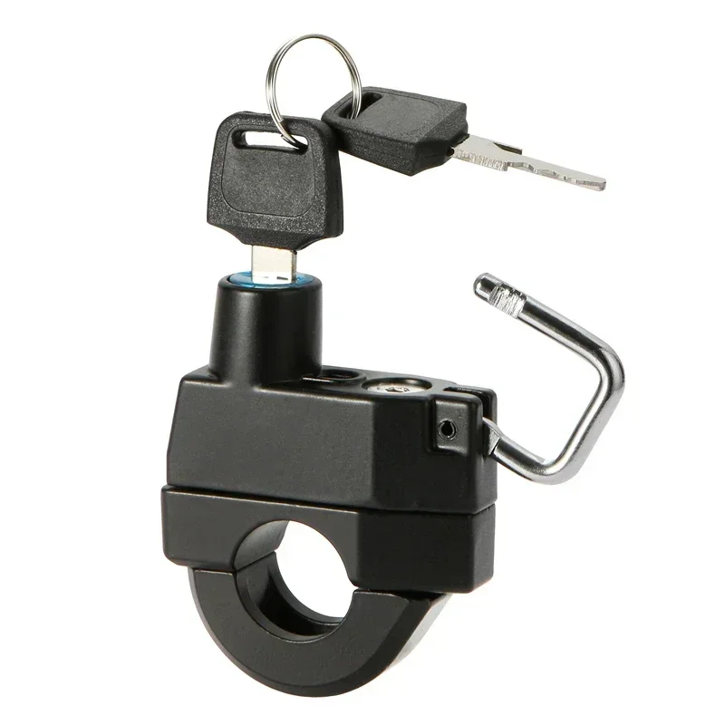 Universal 25mm Motorcycle Anti-Theft Handlebar Helmet Lock with 2 Keys For Harley Ect Motorbike Accessories