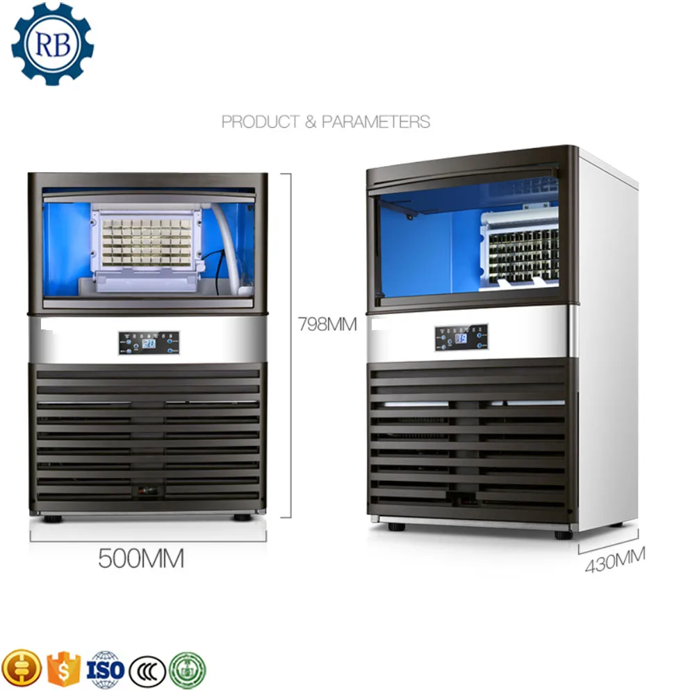 Two Usages Ice Ball Maker Commercial Ice Making Machine Mini Ice Cube Maker Cold Ball Making Machine