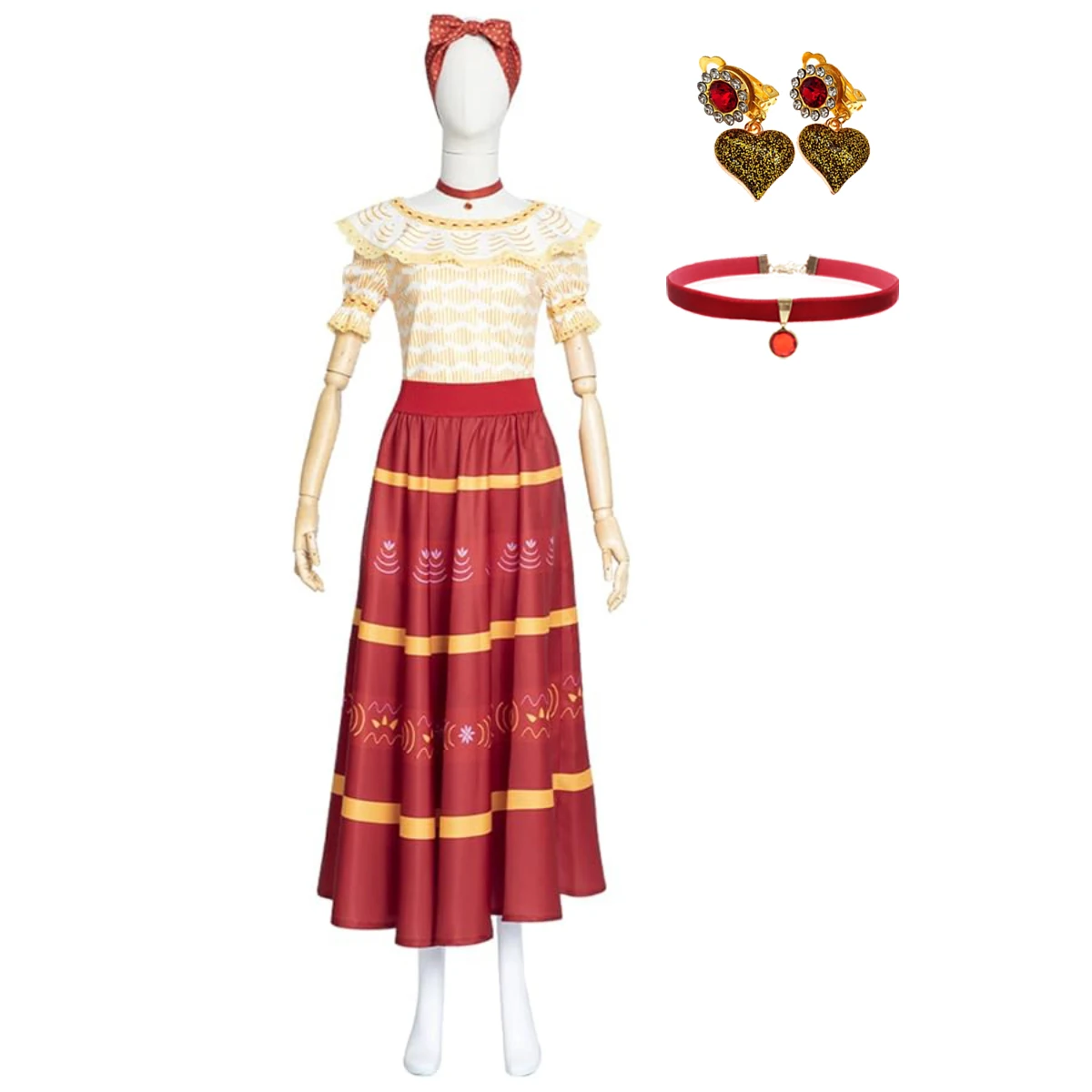 

Halloween Cosplay Suit Princess Luisa Dolores Madrigal Costume Adult for Women