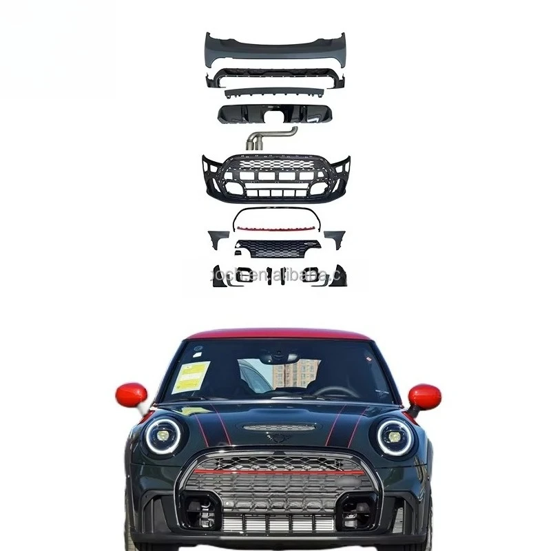 

Wholesale Car Bumper for Mini Cooper F55 F56 F57 Upgrade JCW Bodykit 2023 JCW Front Bumper Rear Car Bumper
