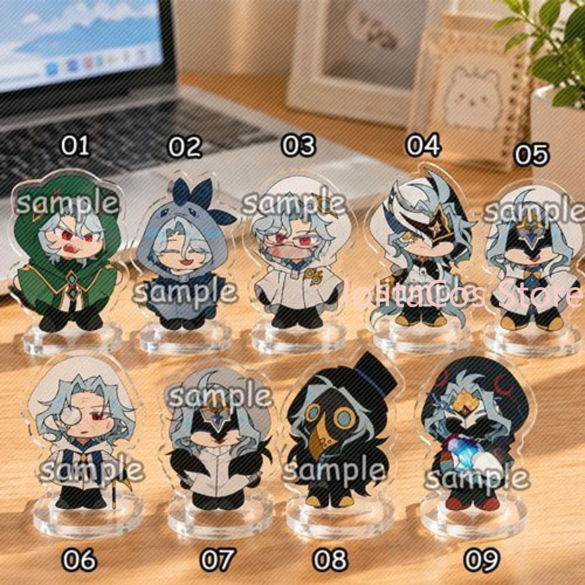 Anime Cosplay Kawaii - 9pcs Genshin Impact Il Dottore Kawaii