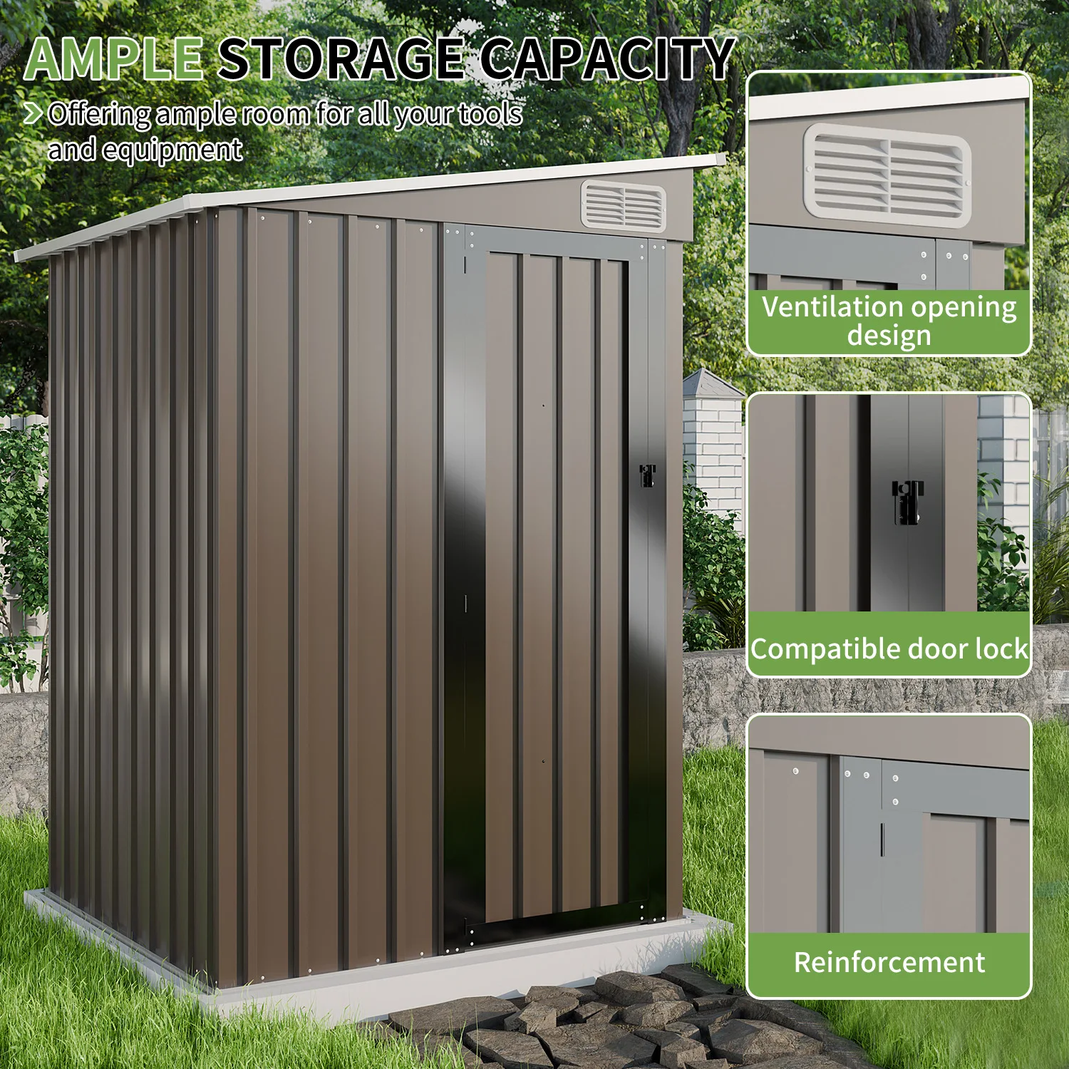 Outdoor Tool Room Courtyard Outdoor Garden Simple Yard Utility Room Storage Room Mobile Activity Tin Utility House