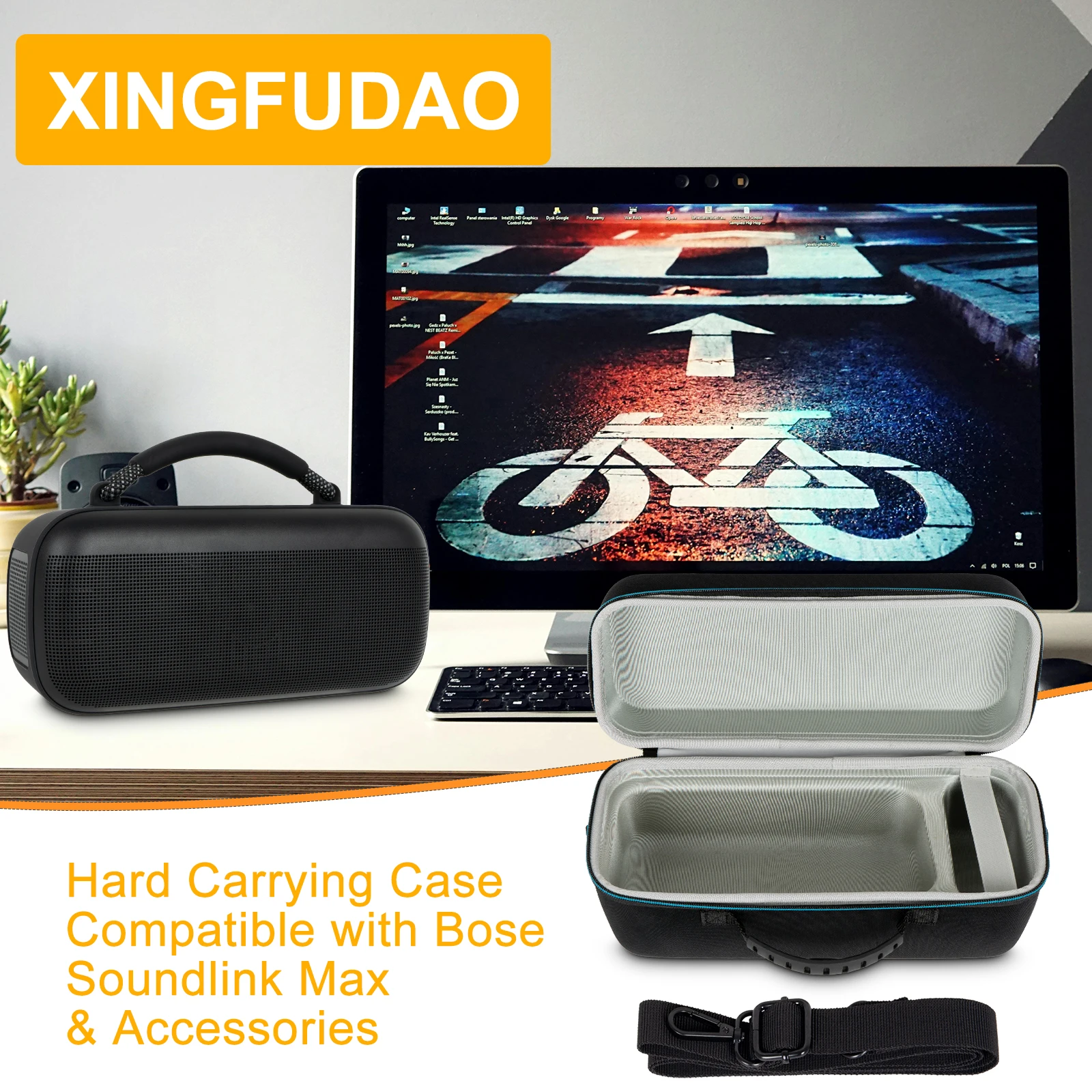 กระเป๋าเก็บของเคสแข็ง EVA สำหรับลำโพงแบบพกพา Bose Soundlink Max ฝาครอบป้องกันสำหรับการเดินทางเคสพกพาลำโพงบลูทูธ