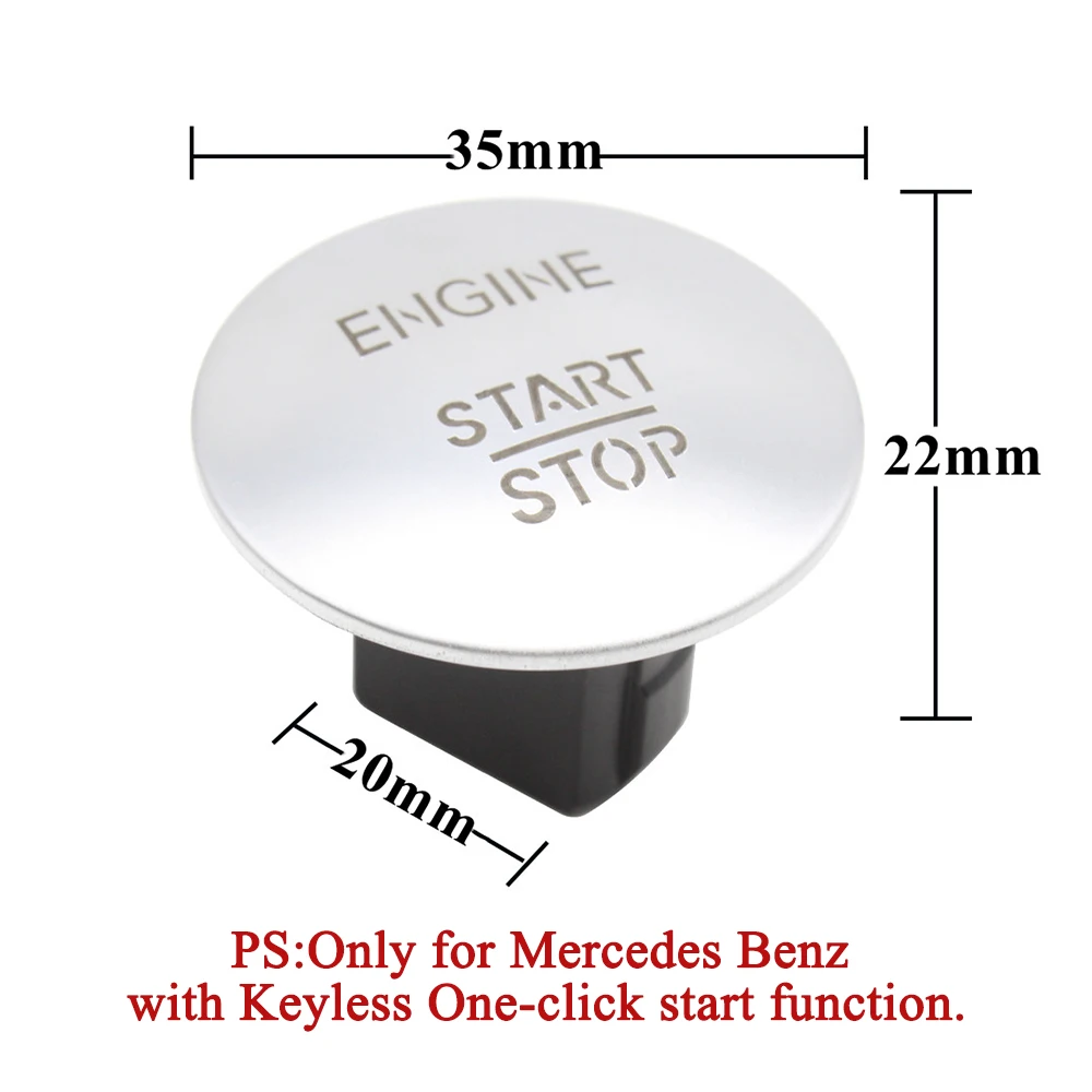 엔진 점화 원 클릭 시작 정지 버튼 키리스 푸시 스위치, 메르세데스 벤츠 W204 W164 W205 W212 W213 W221 2215450714