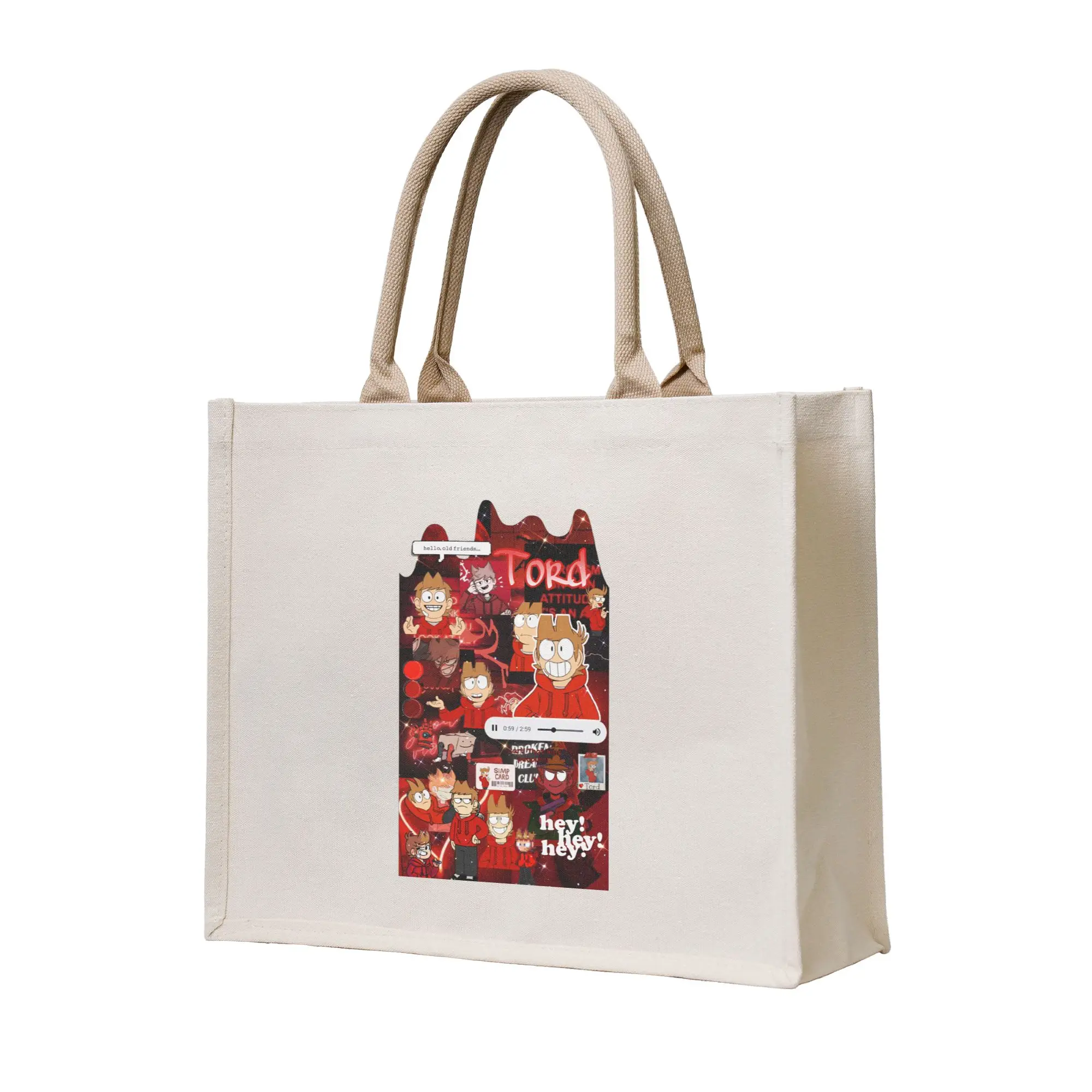 

Сумки для покупок Eddsworld, холщовая сумка-тоут, складная сумка-тоут для женщин, дорожная сумка через плечо