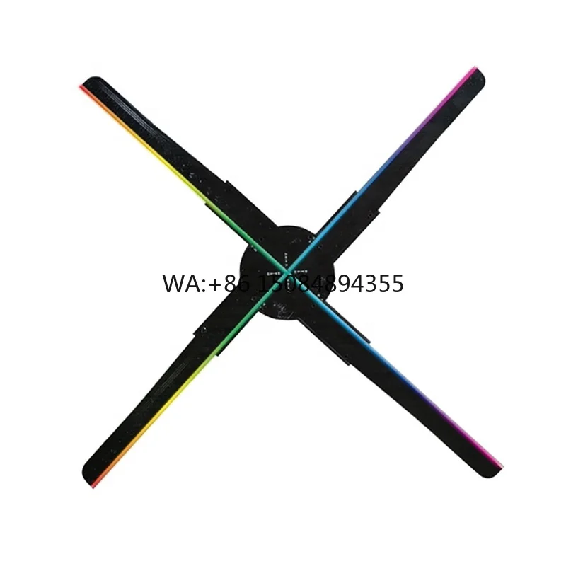 

Portable 50cm LED 3D Fan Bluetooth Control Waterproof Outdoor Advertising Hologram Projector Fan
