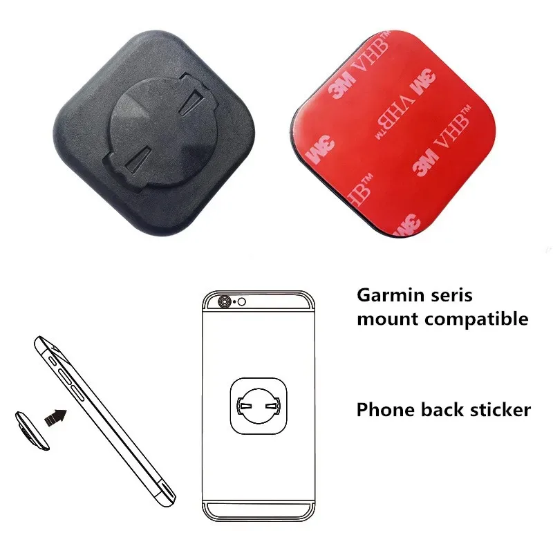 3/2/1pc Bicycle Mobile Phone Sticker Computer GPS Mount Holder Riding Strong Support Stand Back Button Paste Adapter For GARMIN view 5