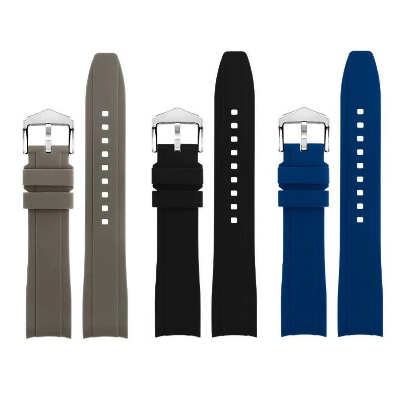 

Smart watch quick detachable curved strap with silicone curved head interface, fashionable sports strap 20mm x 22mm