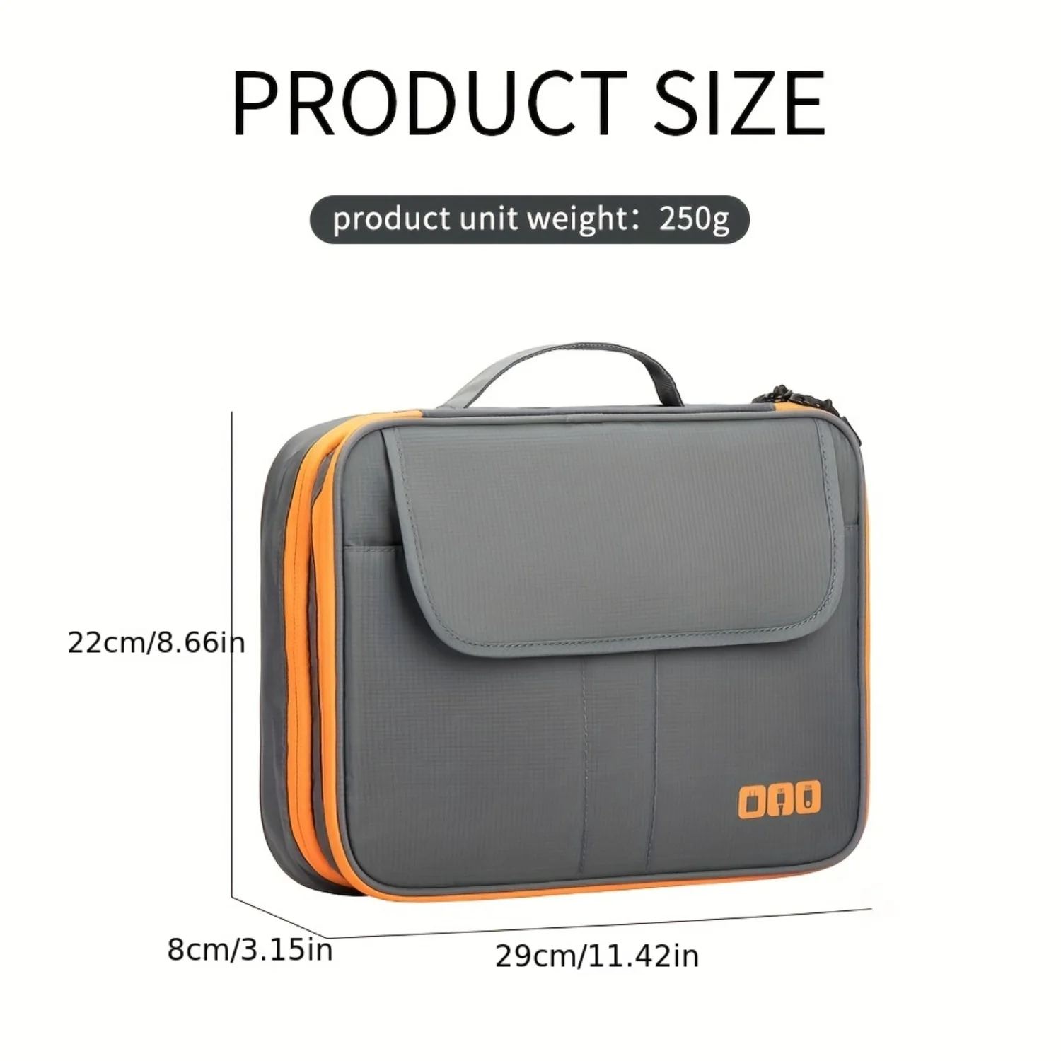 Large Capacity Multifunctional Bag with Extra Large Size for Data Cable, Travel and Office Desktop - Must-Have Travel Bag