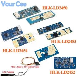 5 pz/1 pz LD2450 24G MM Onda Del Corpo Umano Traiettoria del Movimento Radar Modulo Sensore HLK-LD2450 Distanza di Rilevamento 8 M Casa Intelligente