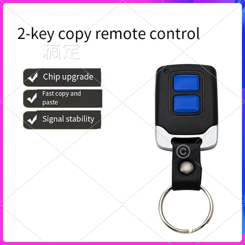 T24C 433Mhz Garage copie télécommande 2 clés duplicateur commandes de porte ouvre-porte Clone électrique Code fixe porte d'accès