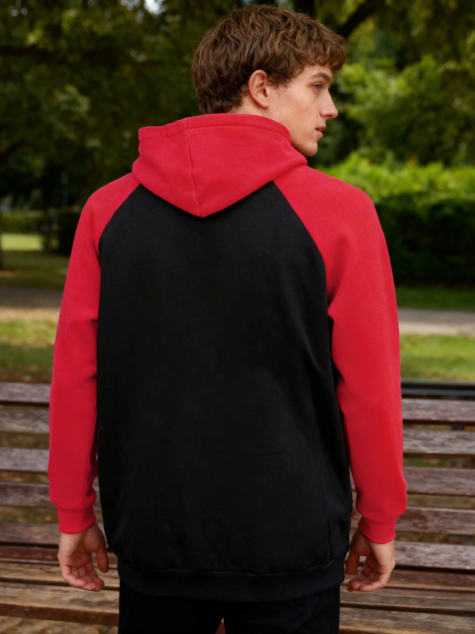 Manhattan New York Sleepless City Pattern Raglan Hoody Mens Casual Oversized Hoodies Pocket Fashion Hoodie Fleece Autumn Clothes